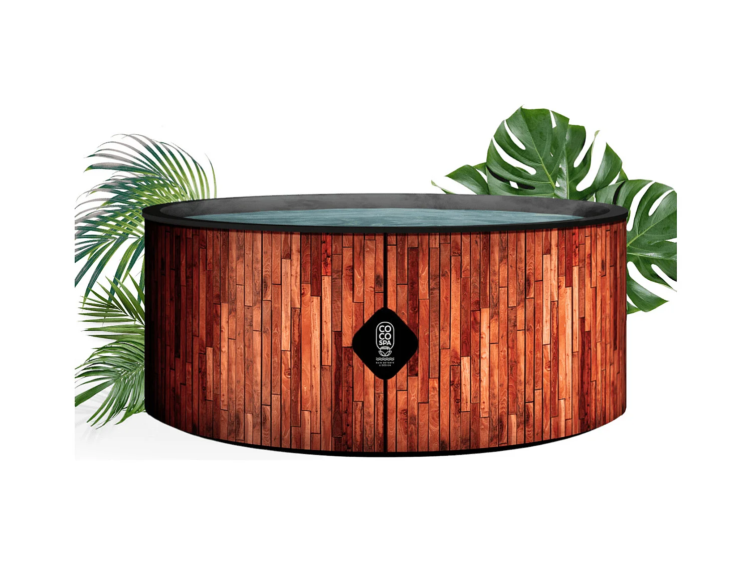 Spa Gonflable Exotik  180 Cm De Diamètre | 1100 Litres | Moteur 2240 W | Jusqu'à 6 Personnes