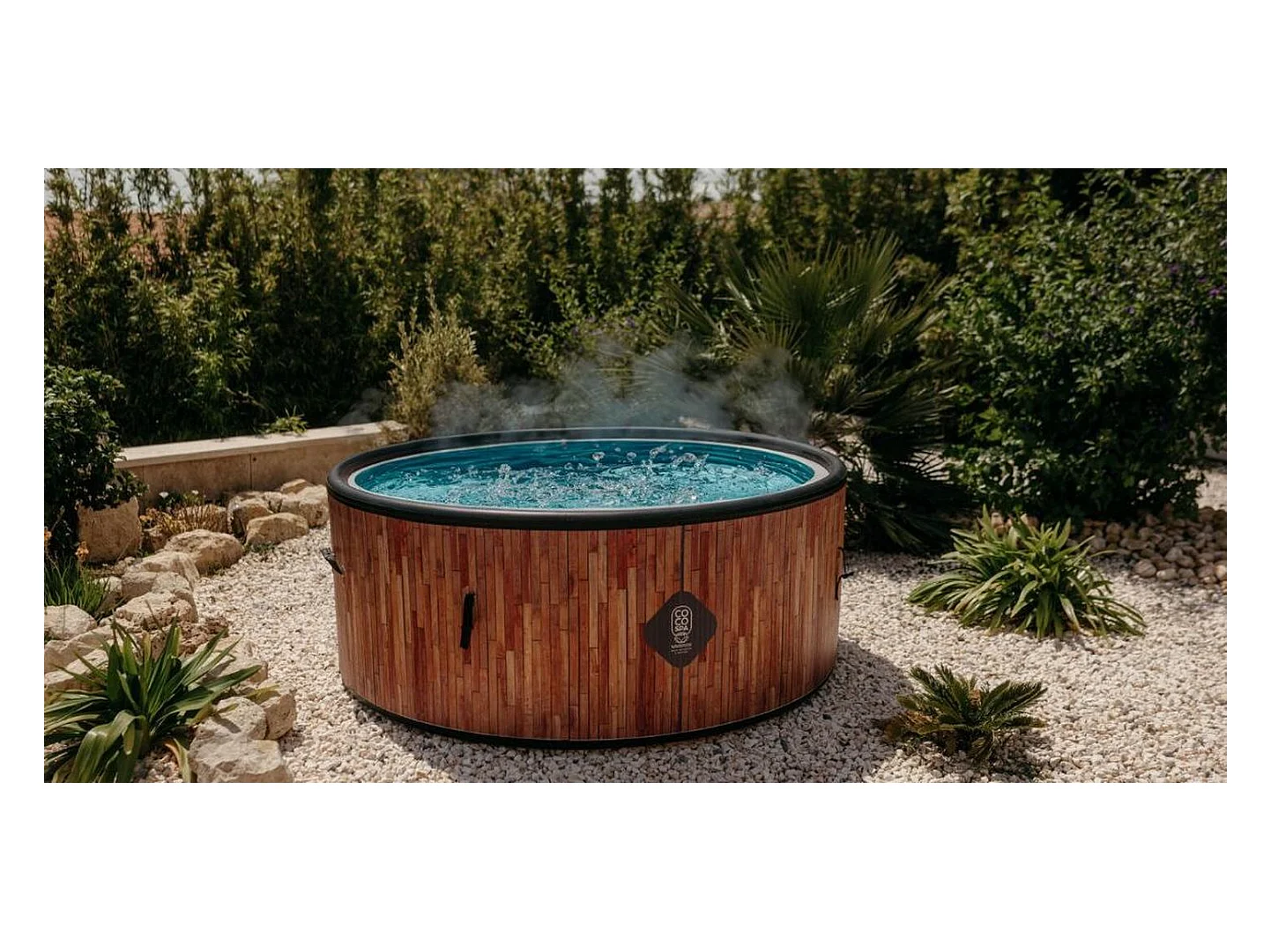 Spa Gonflable Exotik  180 Cm De Diamètre | 1100 Litres | Moteur 2240 W | Jusqu'à 6 Personnes