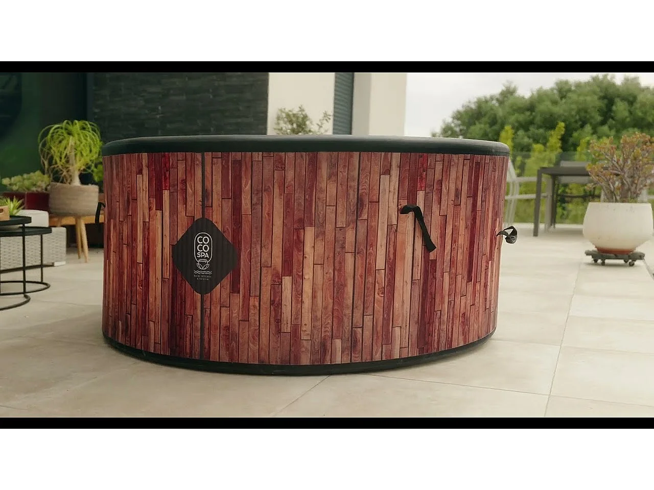 Spa Gonflable Exotik  180 Cm De Diamètre Coco Spa  | 1100 Litres | Moteur 2240 W | Jusqu'à 6 Personnes