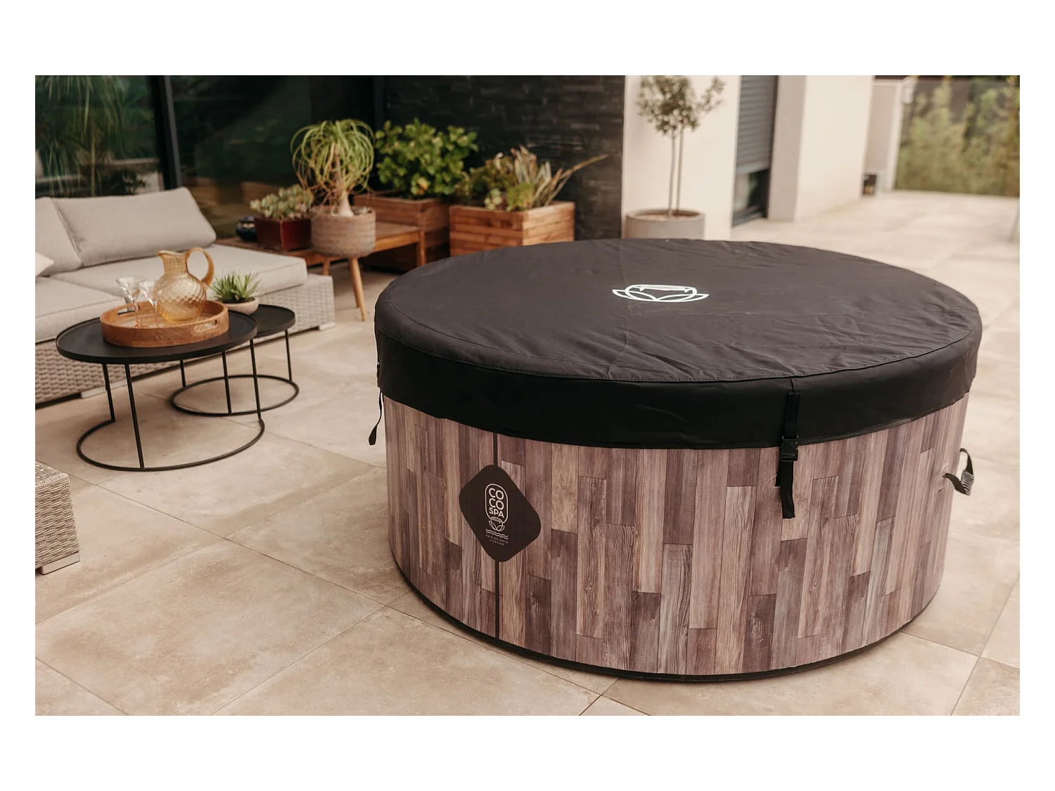 Coco Spa Nordik Opblaasbare Spa – 150 cm diameter – 800 liter – 2240 W motor – 2 tot 4 personen