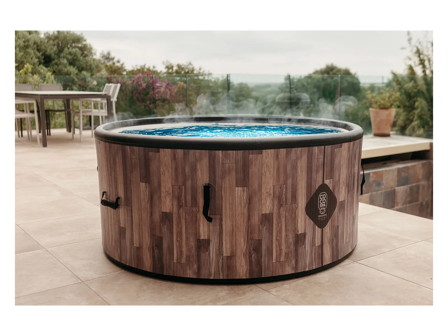Coco Spa Nordik Opblaasbare Spa – 150 cm diameter – 800 liter – 2240 W motor – 2 tot 4 personen