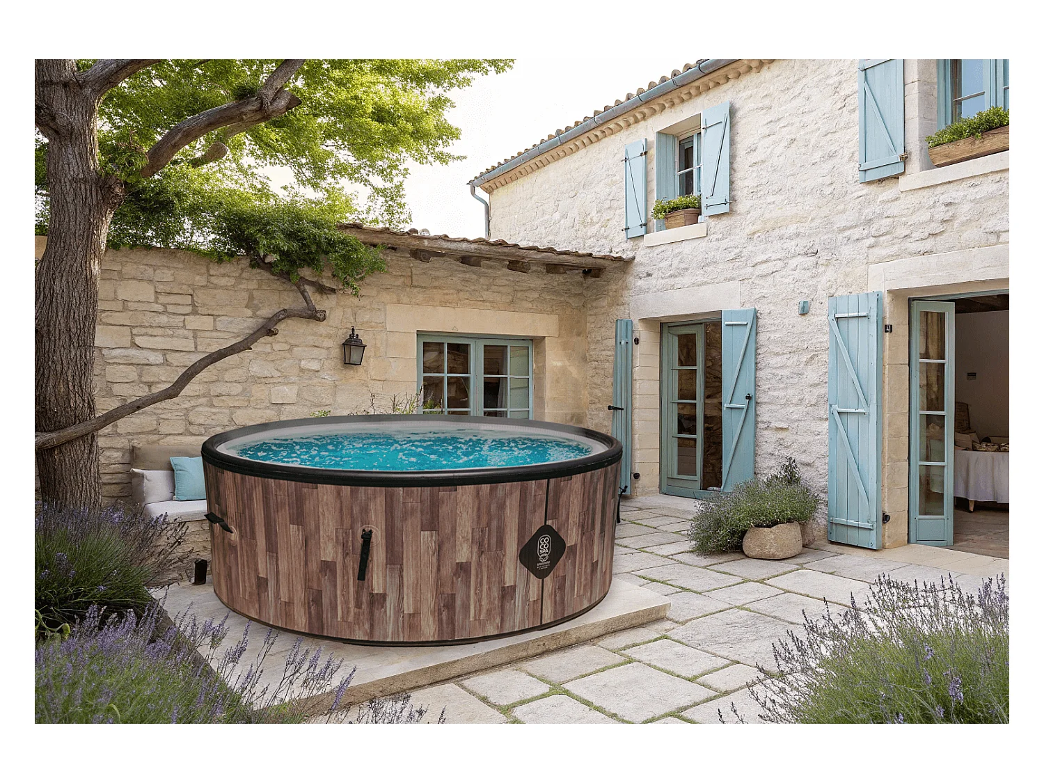 Spa Gonflable Nordik | 180 Cm De Diamètre | 1100 Litres | Moteur 2240 W | Jusqu'à 6 Personnes