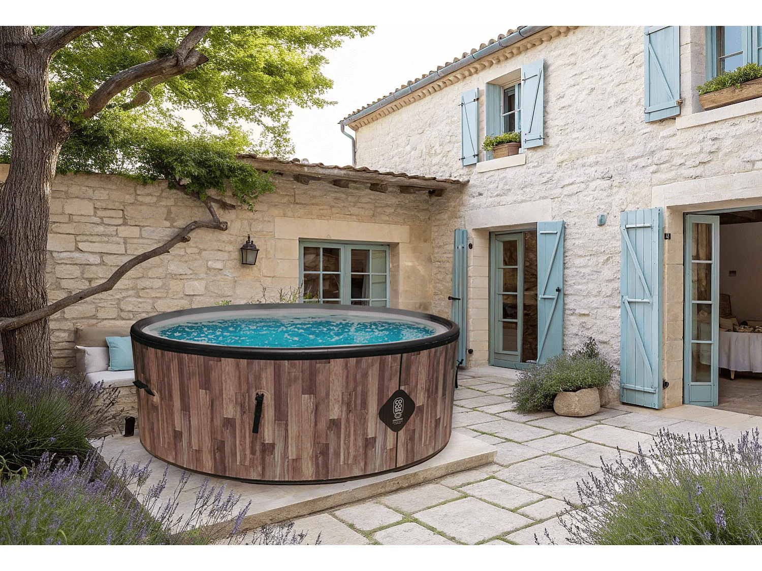 Spa Gonfiabile Nordik | Diametro 180 cm | 1100 Litri | Motore da 2240 W | Fino a 6 Persone