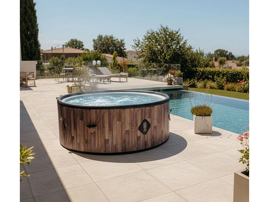 Spa Gonflable Nordik Coco Spa | 180 Cm De Diamètre | 1100 Litres | Moteur 2240 W | Jusqu'à 6 Personnes