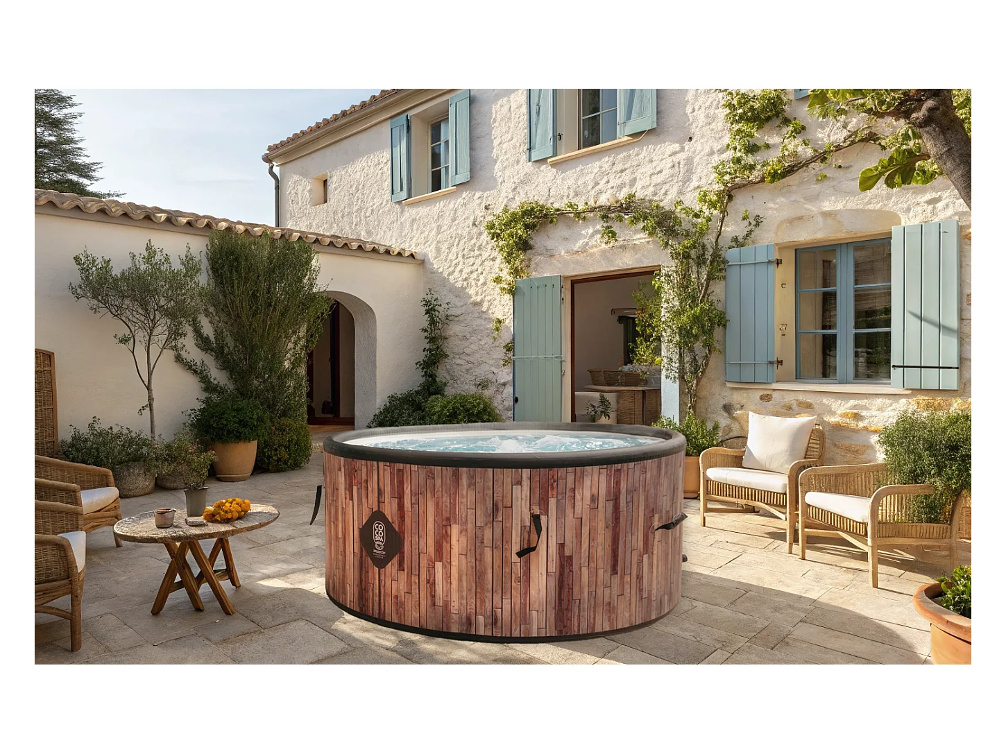 Coco Spa Bali Opblaasbare Spa – 150 cm diameter – 800 liter – 2240 W motor – 2 tot 4 personen