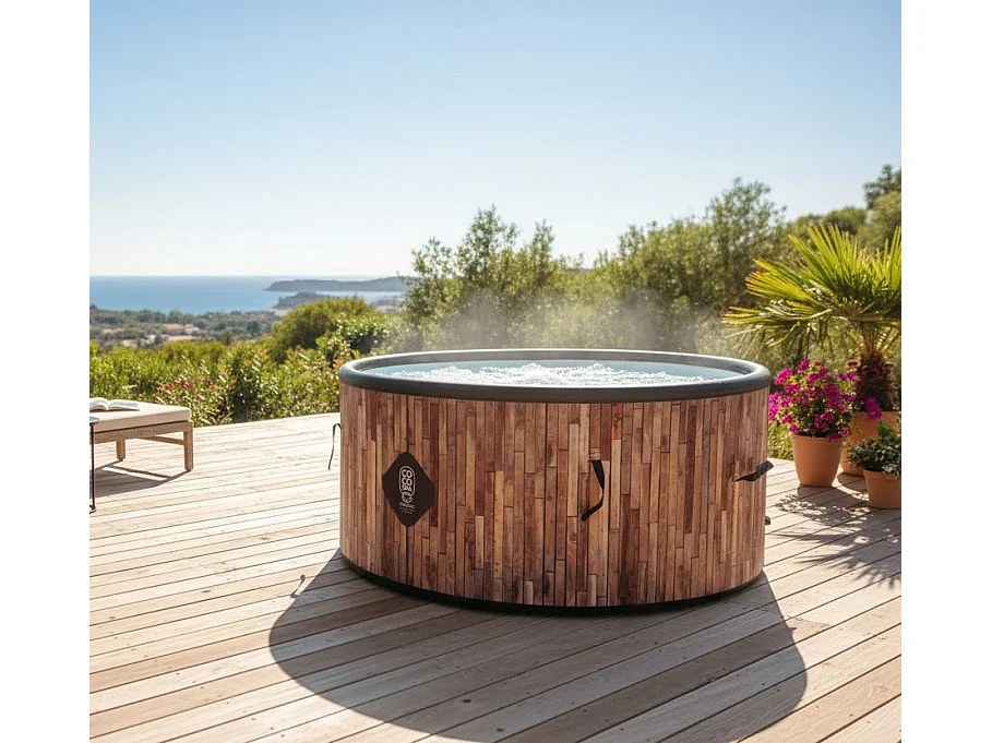 Coco Spa Bali Spa Gonflable - 150 Cm De Diamètre - 800 Litres - Moteur 2240 W - 2 à 4 Personnes