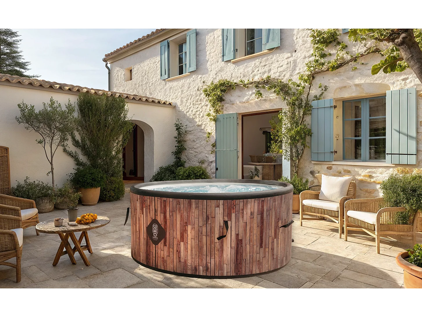 Coco Spa Bali Opblaasbare Spa – 150 cm diameter – 800 liter – 2240 W motor – 2 tot 4 personen