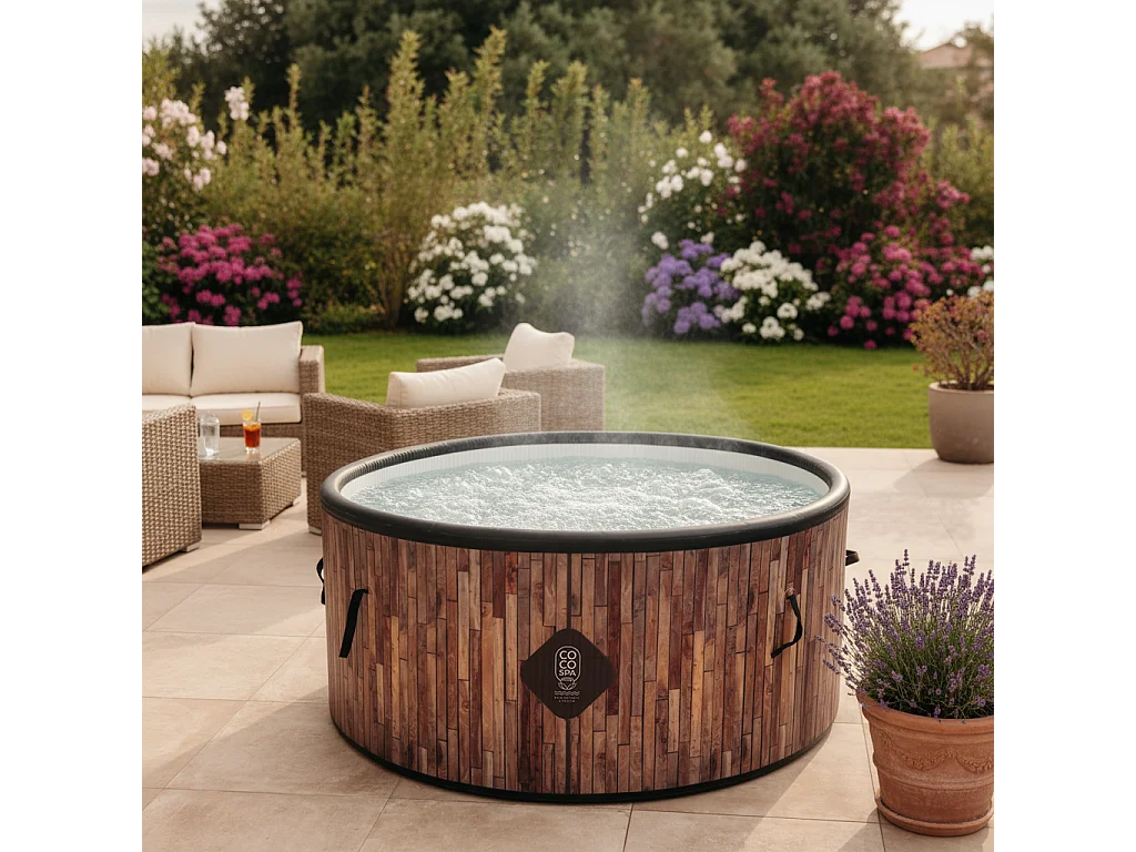 Coco Spa Bali Spa Gonflable - 150 Cm De Diamètre - 800 Litres - Moteur 2240 W - 2 à 4 Personnes