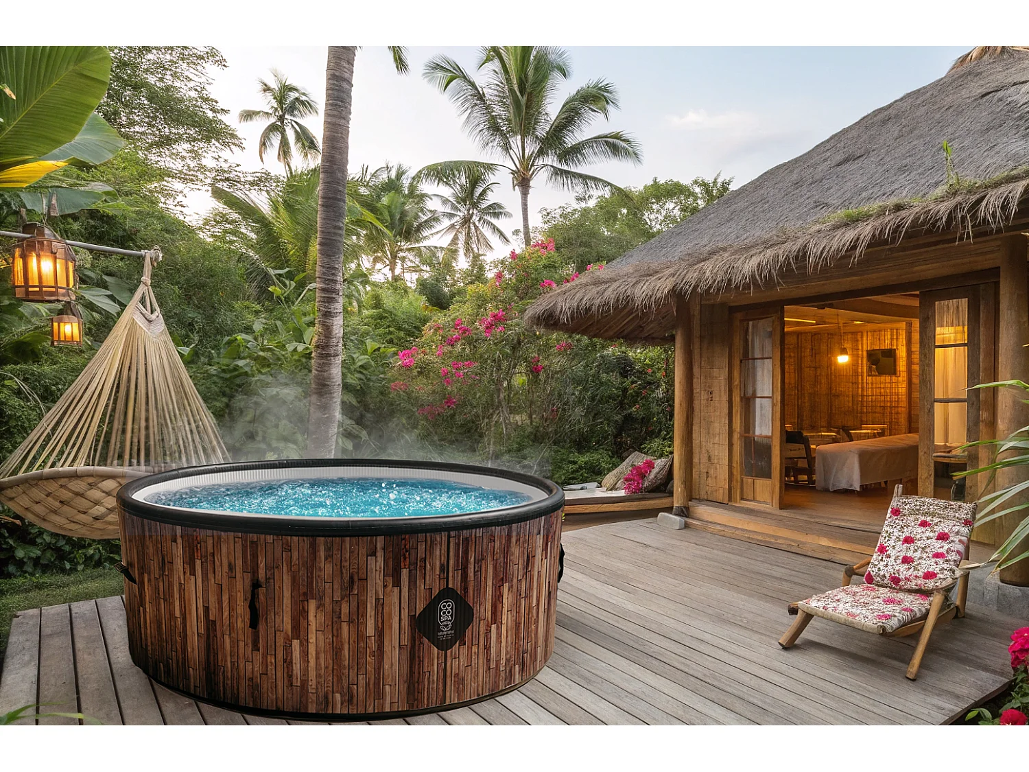 Spa Gonfiabile Bali | Diametro 180 cm | 1100 Litri | Motore da 2240 W | Fino a 6 Persone