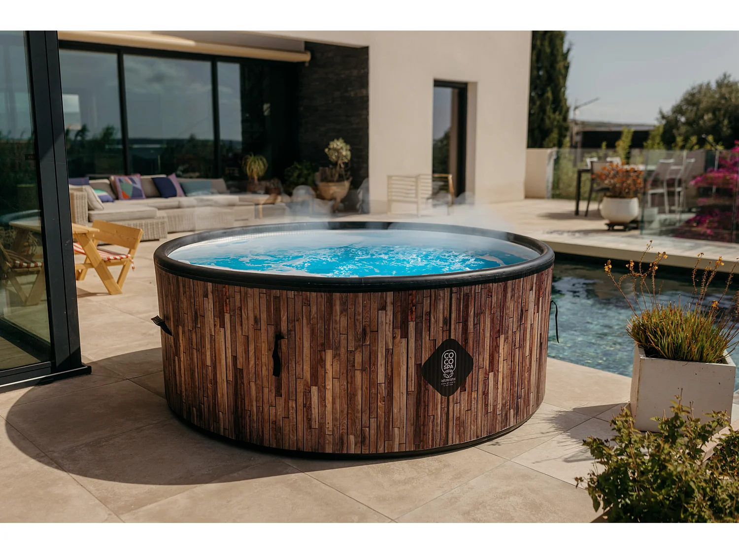 Spa Gonflable Bali Coco Spa Coco Spa | 180 Cm De Diamètre | 1100 Litres | Moteur 2240 W | Jusqu'à 6 Personnes