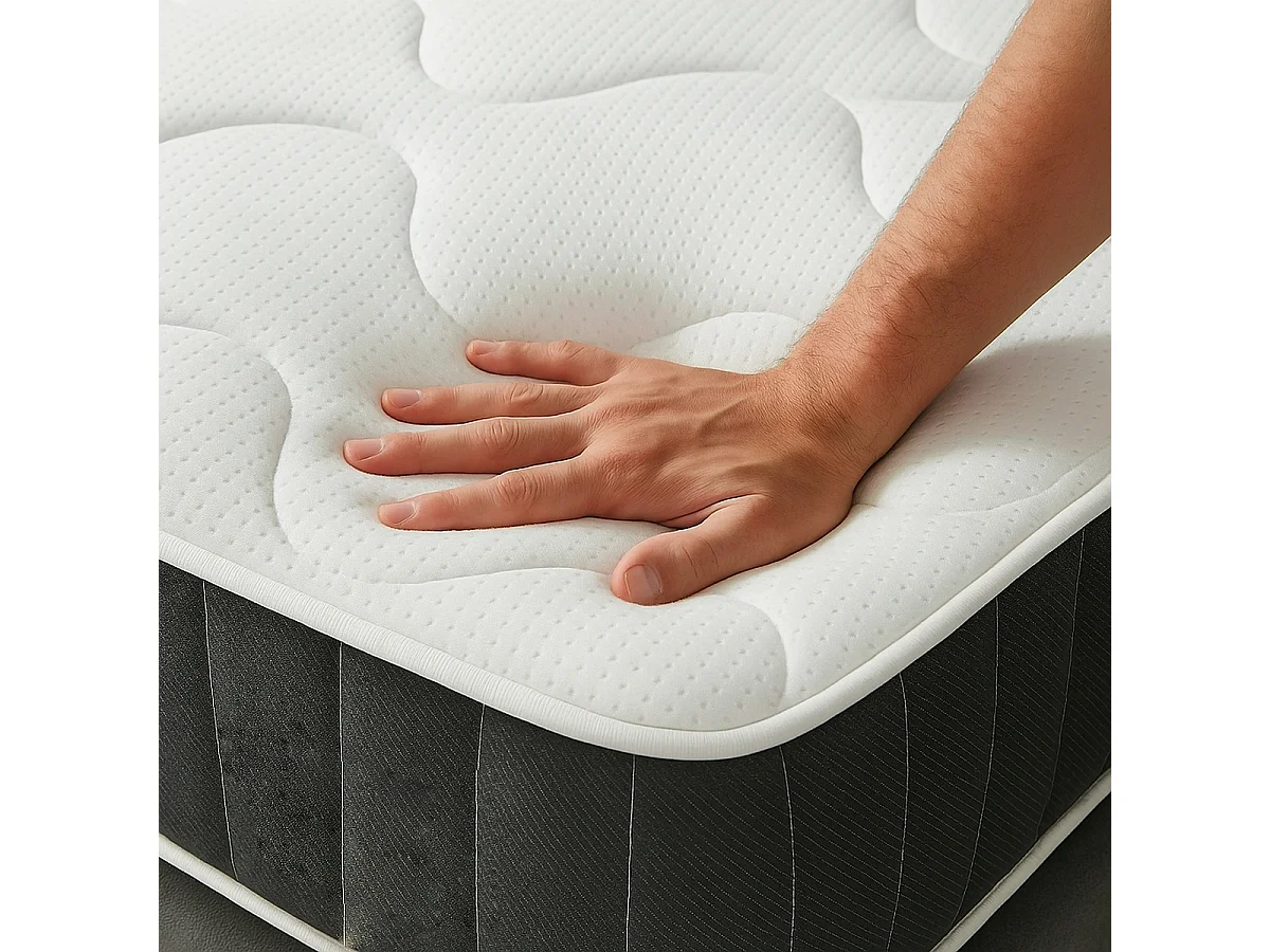 Colchón Viscoelástico Reversible medida 90 X 190 Grosor de 18 cm de Espuma Soft Ad para Invierno y Verano, con Firmeza Alta y Indeformable