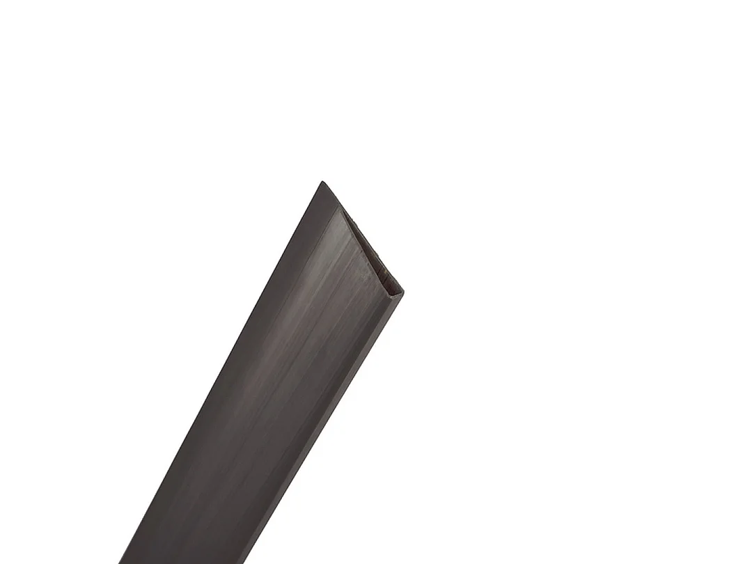 Perfil remate u cañizo pvc 150 cm antracita