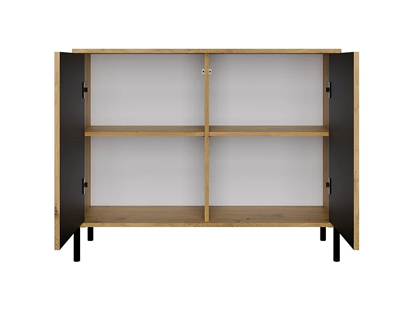 Commode KAMARO 2D SLIM CHÊNE ARTISAN