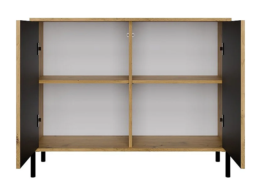 Commode KAMARO 2D SLIM CHÊNE ARTISAN