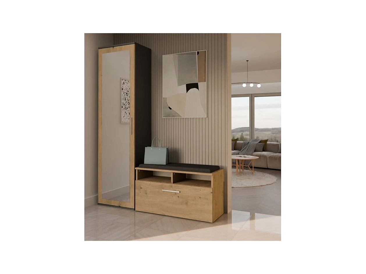 Armoire Duo ANTRACITE ARTISAN