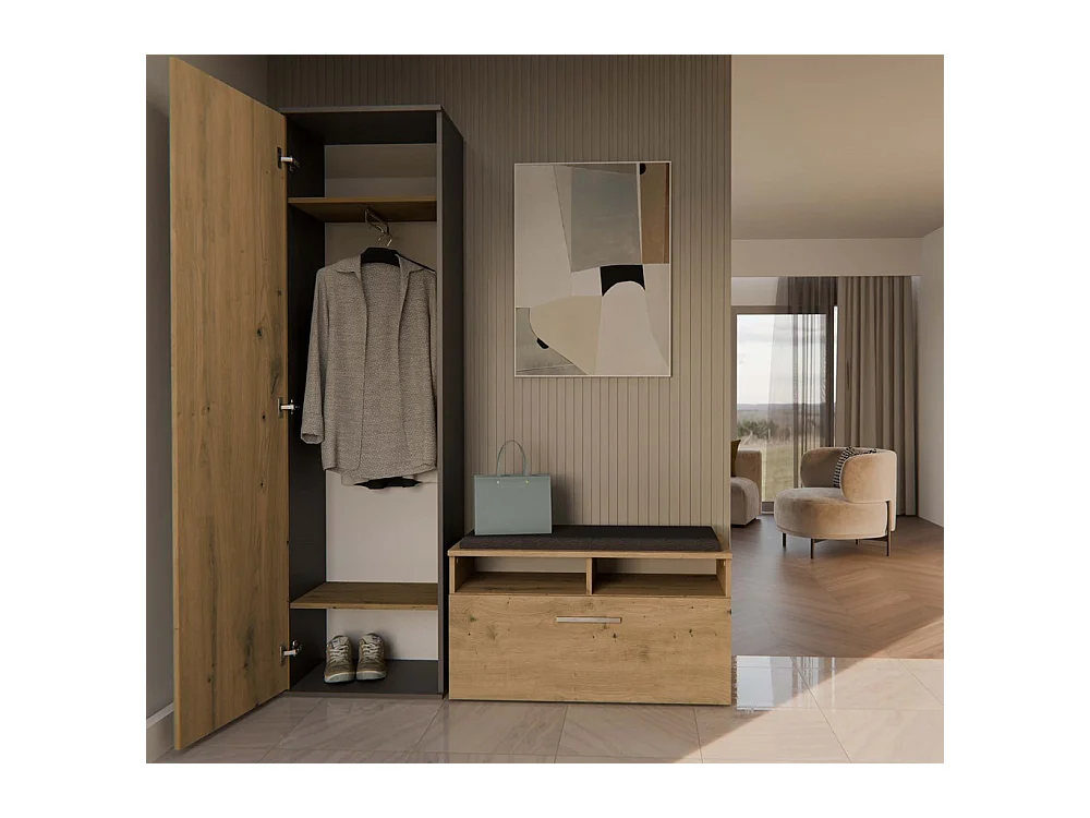 Armoire Duo ANTRACITE ARTISAN