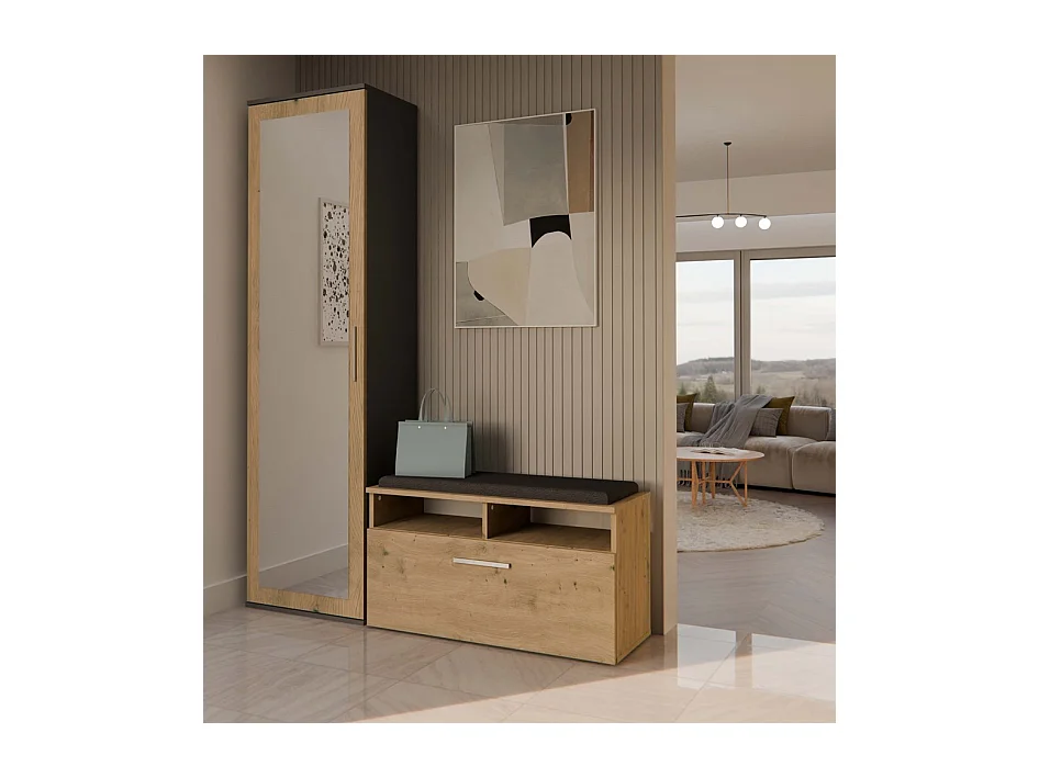 Armoire Duo ANTRACITE ARTISAN