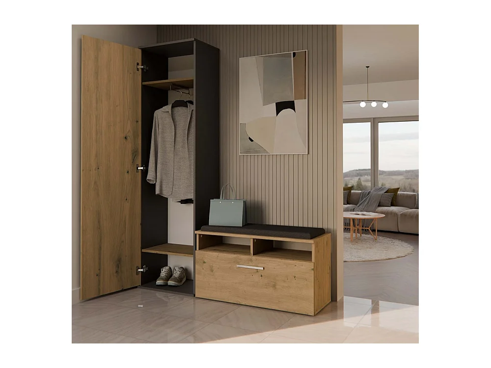 Armoire Duo ANTRACITE ARTISAN