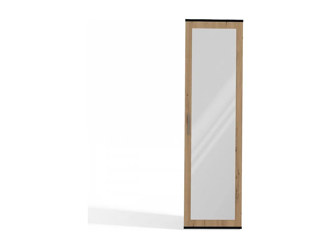 Szafa Duo |  Antracyt/Artisan |  Nowoczesna Szafa z lustrem | 50x35x180 cm | Przedpokój