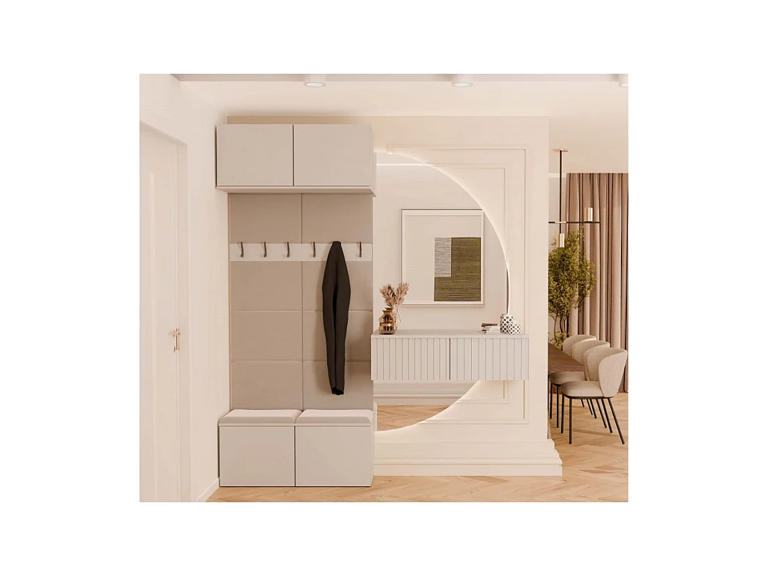 Garderoba HAGA II 2W  | 100x35x238 cm | Kaszmir |  Wieszak Przedpokój