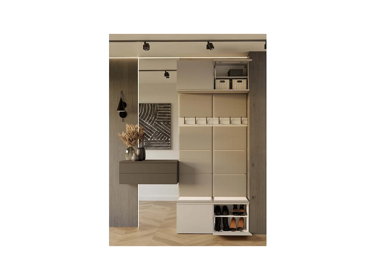 Garderoba HAGA II 2W  | 100x35x238 cm | Kaszmir |  Wieszak Przedpokój