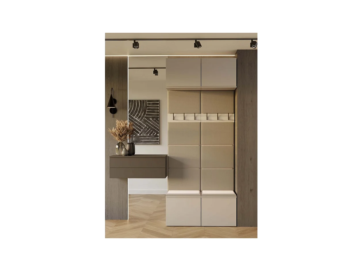 Garderoba HAGA II 2W  | 100x35x238 cm | Kaszmir |  Wieszak Przedpokój