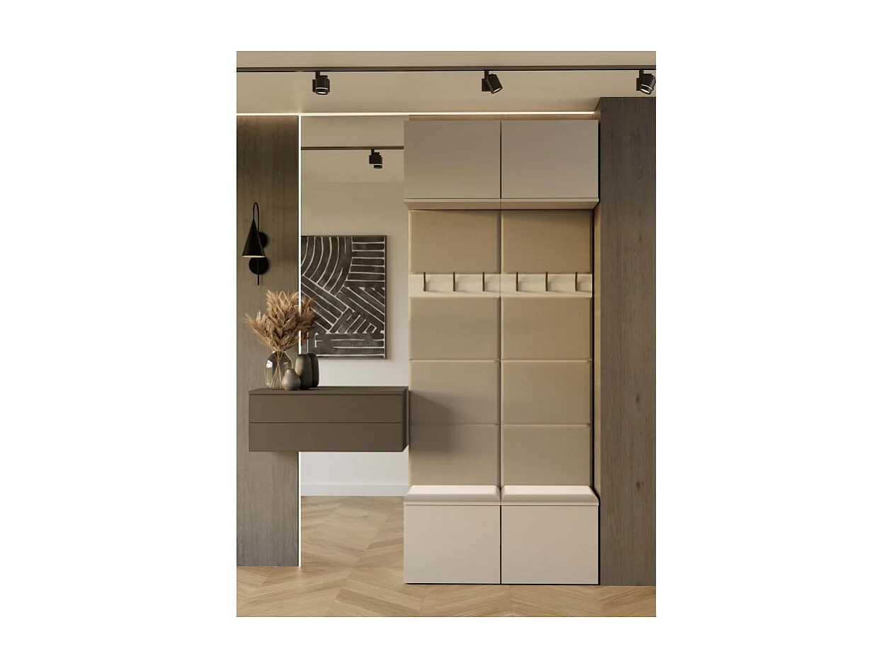 Garderoba HAGA II 2W  | 100x35x238 cm | Kaszmir |  Wieszak Przedpokój