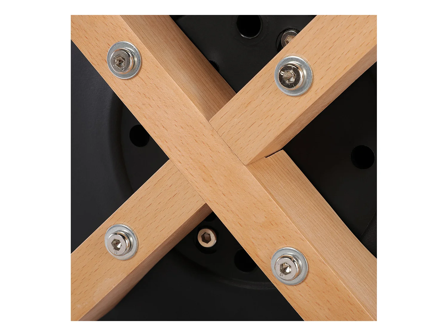 Lot de 4 chaises Scandinaves pour Salle à Manger-Noir