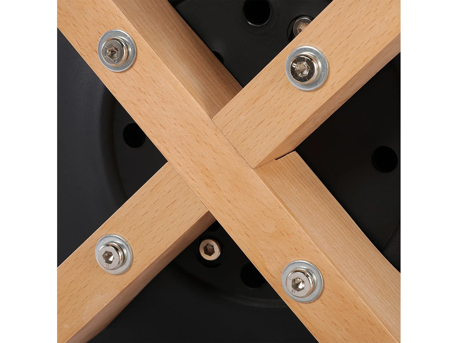 Lot de 4 chaises Scandinaves pour Salle à Manger-Noir