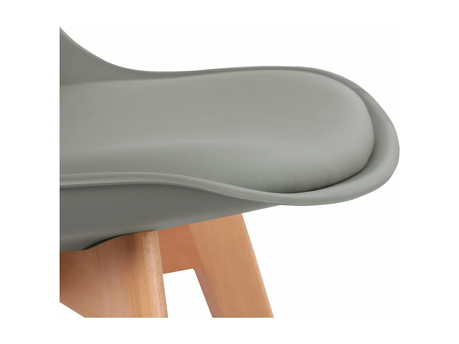 2× chaises de salle à manger design contemporain scandinave-gris