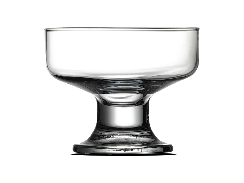 Lot de 12 Coupes à glace avec pieds, verres à dessert fruit- 25.5 cl. -JUANIO-