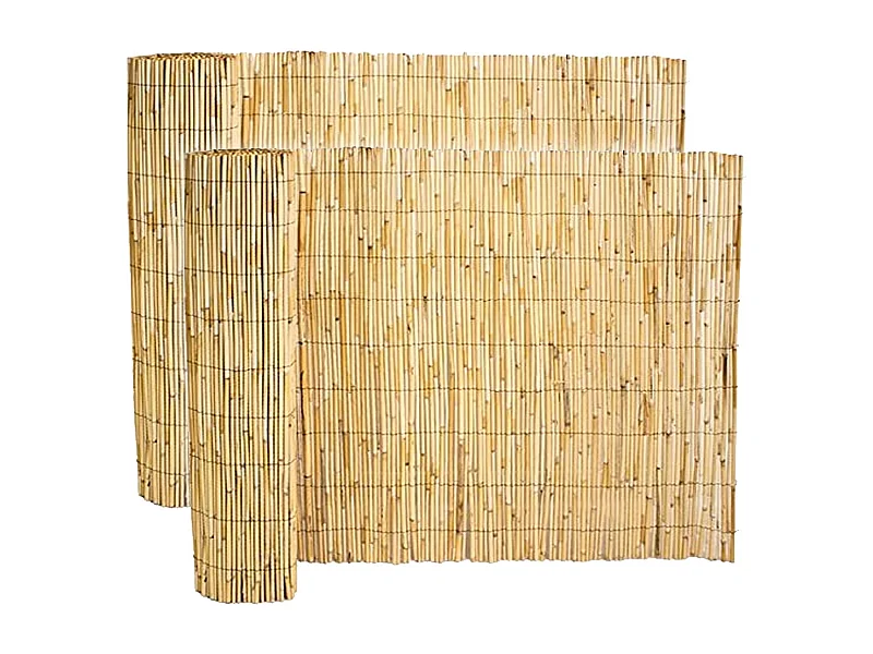 Lot de 2 canisse en bambou, clôture de jardin, couverture de protection contre le vent et le soleil - Longueur 500 x Profondeur 100 cm -JUANIO-