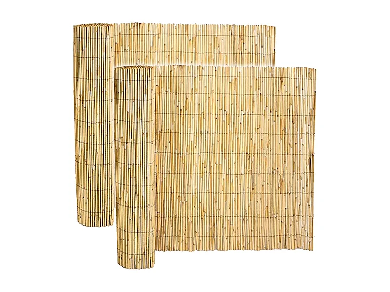 Lot de 2 canisse en bambou, clôture de jardin, couverture de protection contre le vent et le soleil - Longueur 500 x Profondeur 120 cm