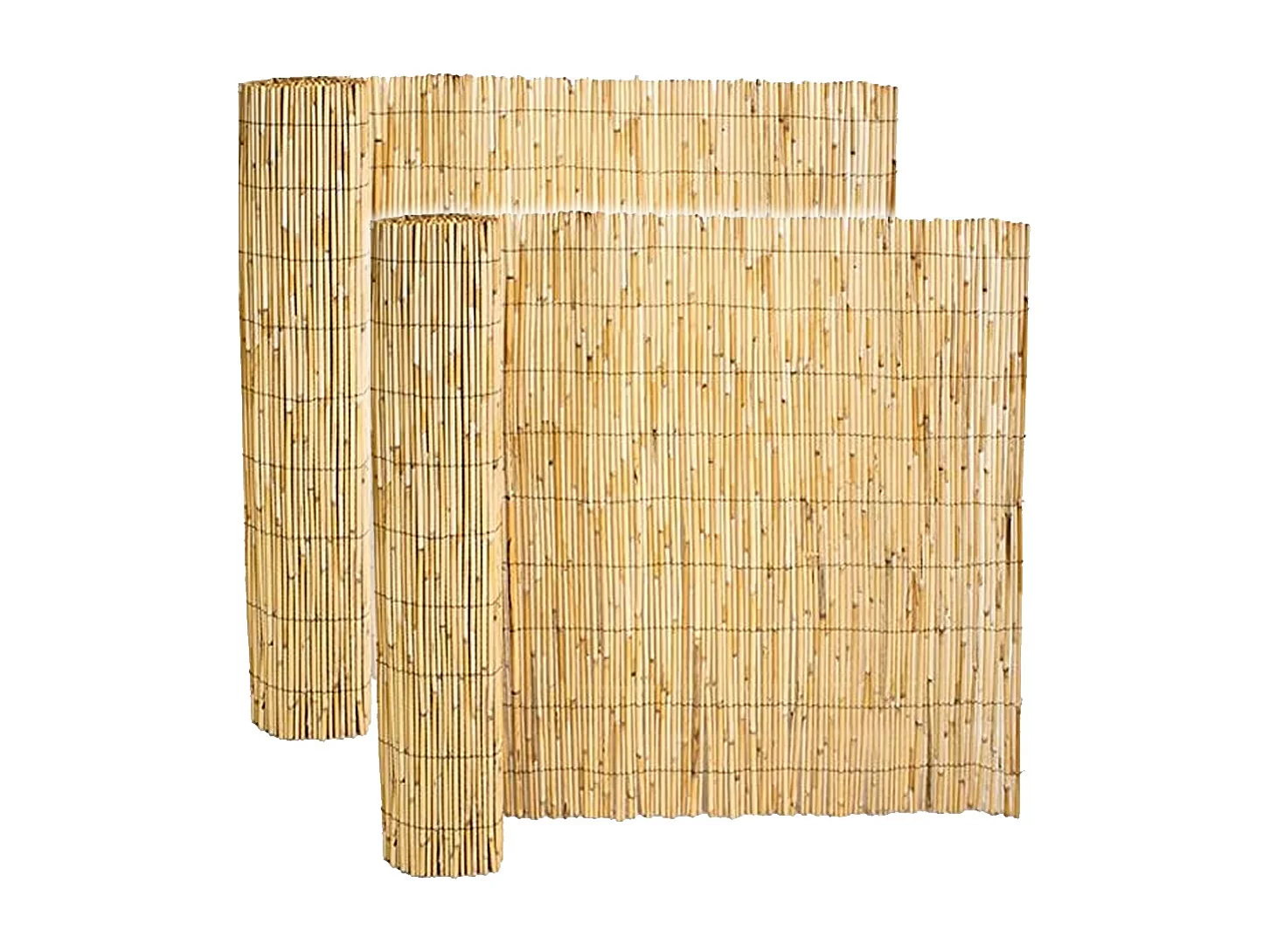 Lot de 2 canisse en bambou, clôture de jardin, couverture de protection contre le vent et le soleil - Longueur 500 x Profondeur 150 cm