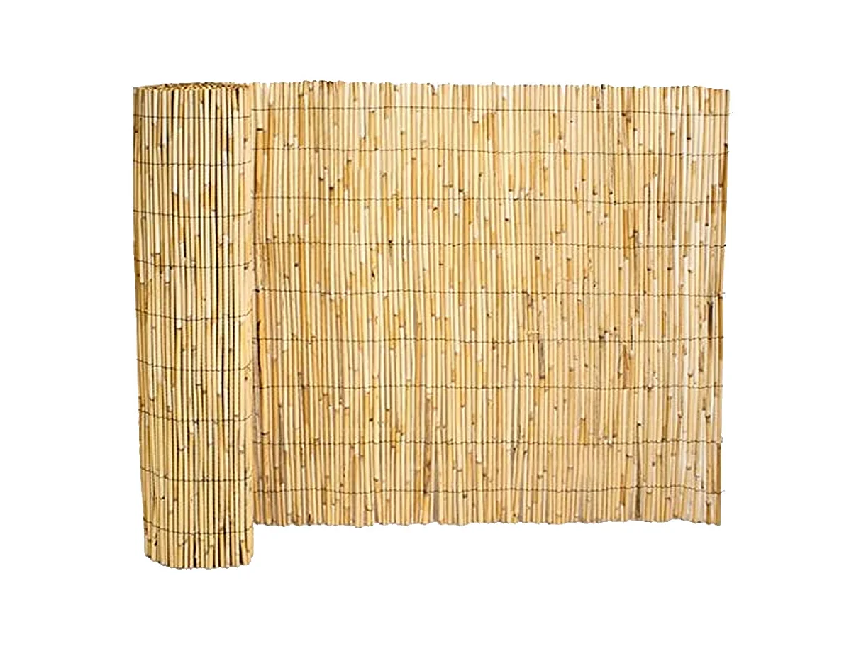 Canisse en bambou, clôture de jardin, couverture de protection contre le vent et le soleil - Longueur 500 x Profondeur 100 cm -JUANIO-