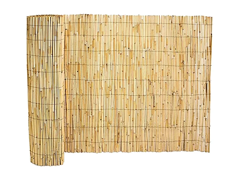 Canisse en bambou, clôture de jardin, couverture de protection contre le vent et le soleil - Longueur 500 x Profondeur 100 cm -JUANIO-