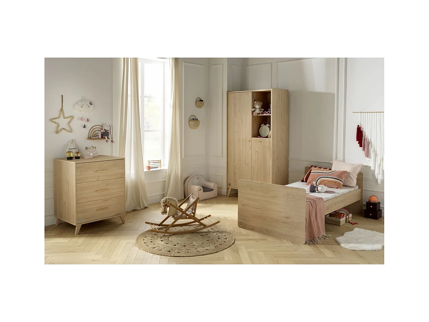 Lit combiné 120x60 évolutif en 90x190 Arty avec matelas ARTY - Sauthon