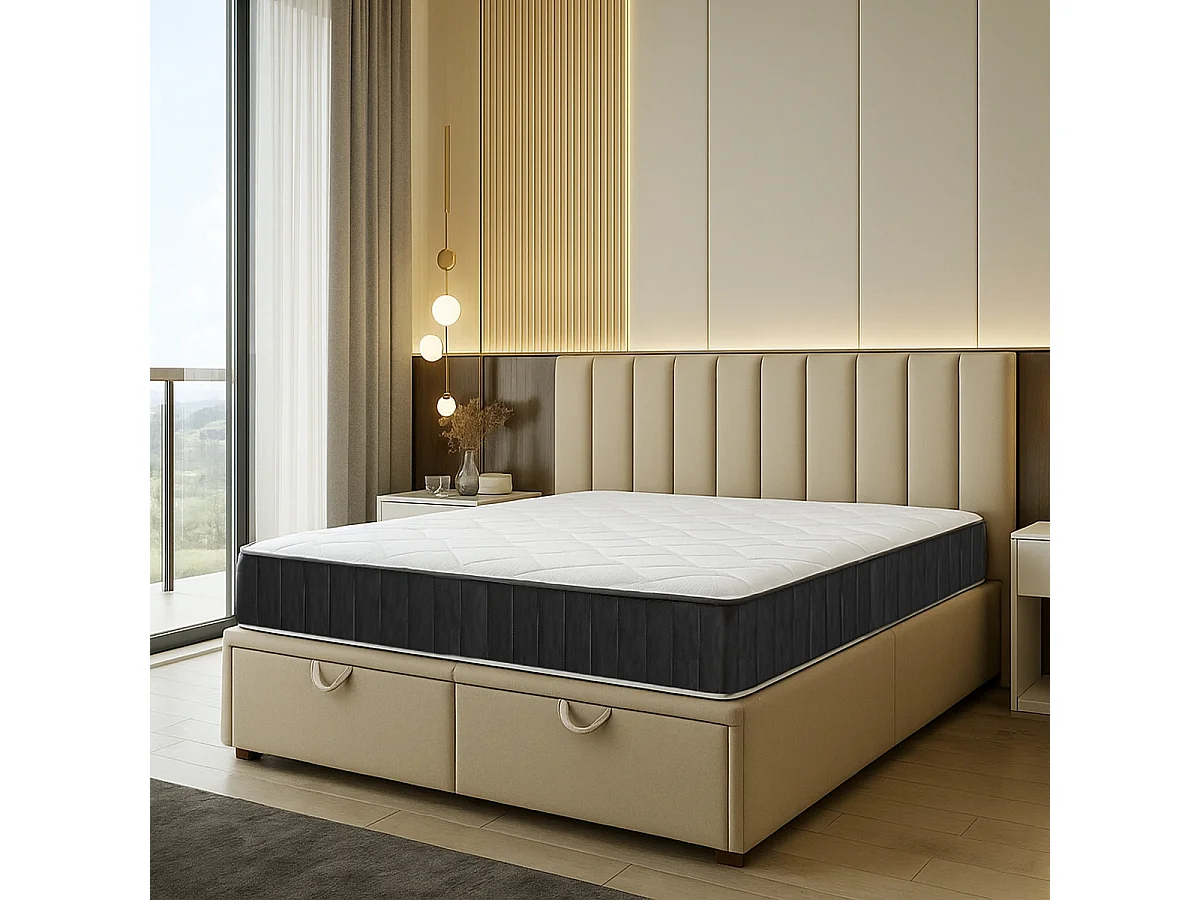 Matelas réversible 150 X 190 épaisseur 18 cm en mousse Soft Ad, ferme, indéformable, à mémoire de forme