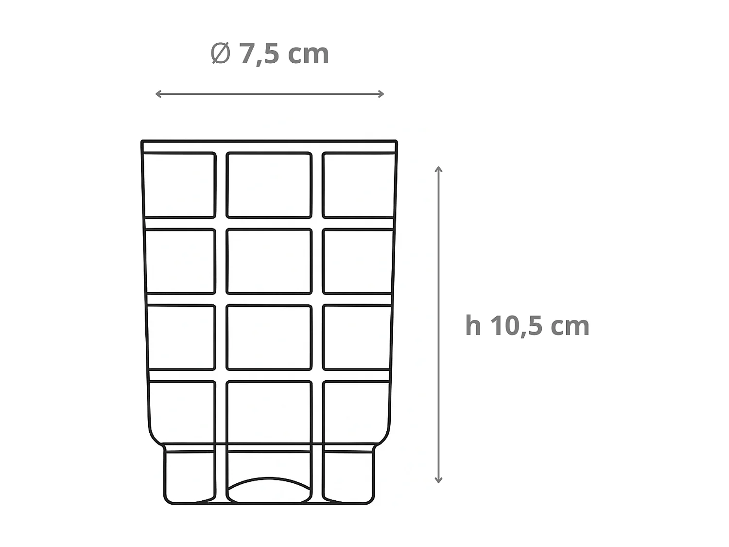 Zafferano Twiddle - Set van 6 gekleurde geblazen glazen, 35 cl - Handgemaakte tumblers met witte decoratie, vaatwasserbestendig