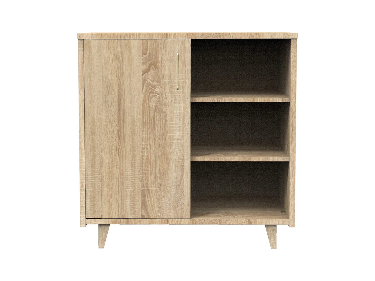 Chambre bébé complète: lit 120x60, commode à langer et armoire 1 grande porte et 1 petite porte avec niches SAM - Sauthon