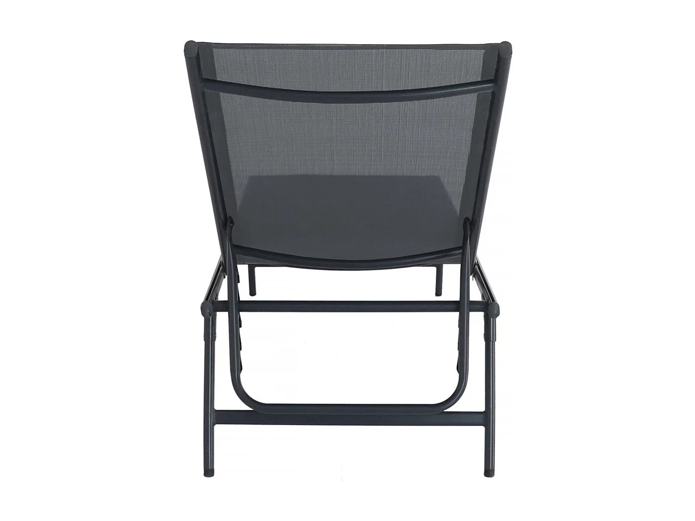 Lot de 2 bains de soleil en métal "Sublima" - 180 x 54 x 104 cm - Anthracite