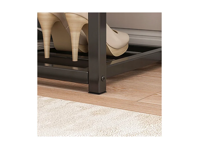 Scarpiera, scaffale, nero, libreria per corridoio