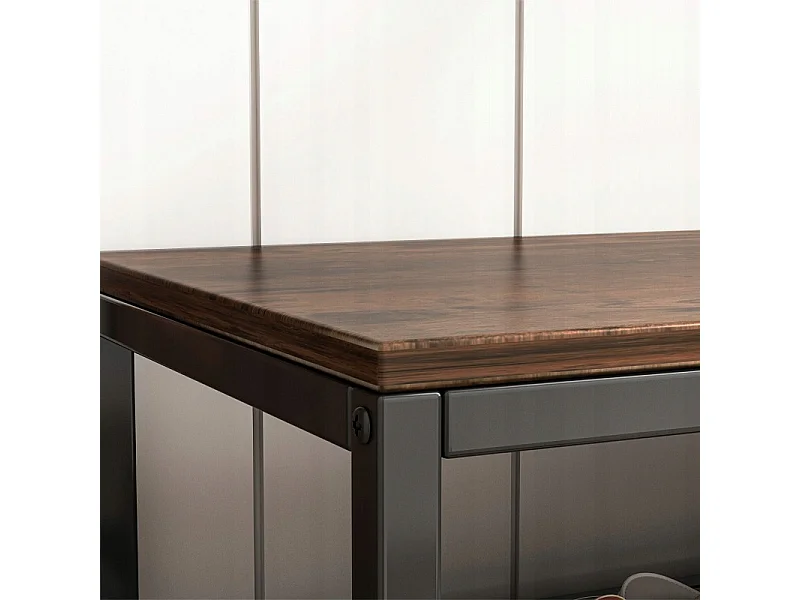 Sapateira, armário para sapatos, com assento, industrial