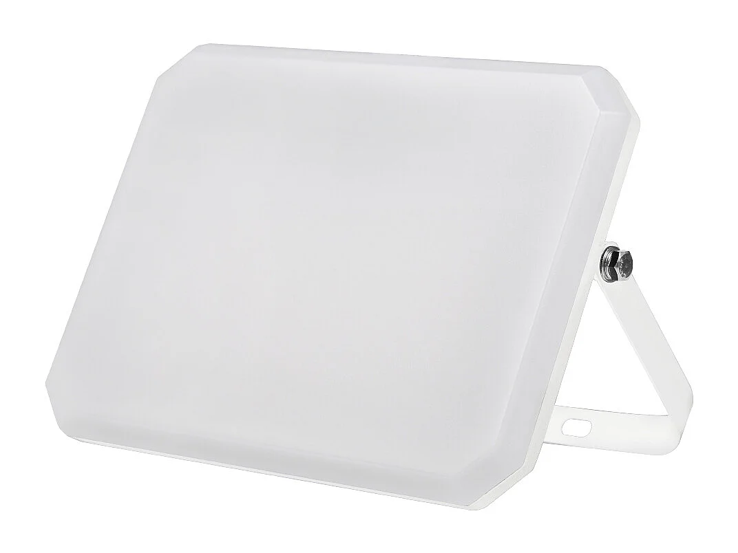 Projecteur LED blanc Spot extérieur 230V 50W 4000K Couvercle Laiteux 5000lm 175x125x27,5 mm