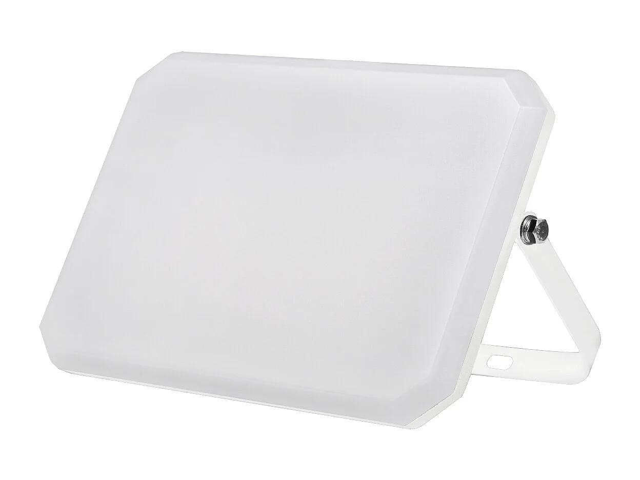 Projecteur LED blanc Spot extérieur 230V 100W 4000K Couvercle Laiteux 10000lm 266x190x30 mm