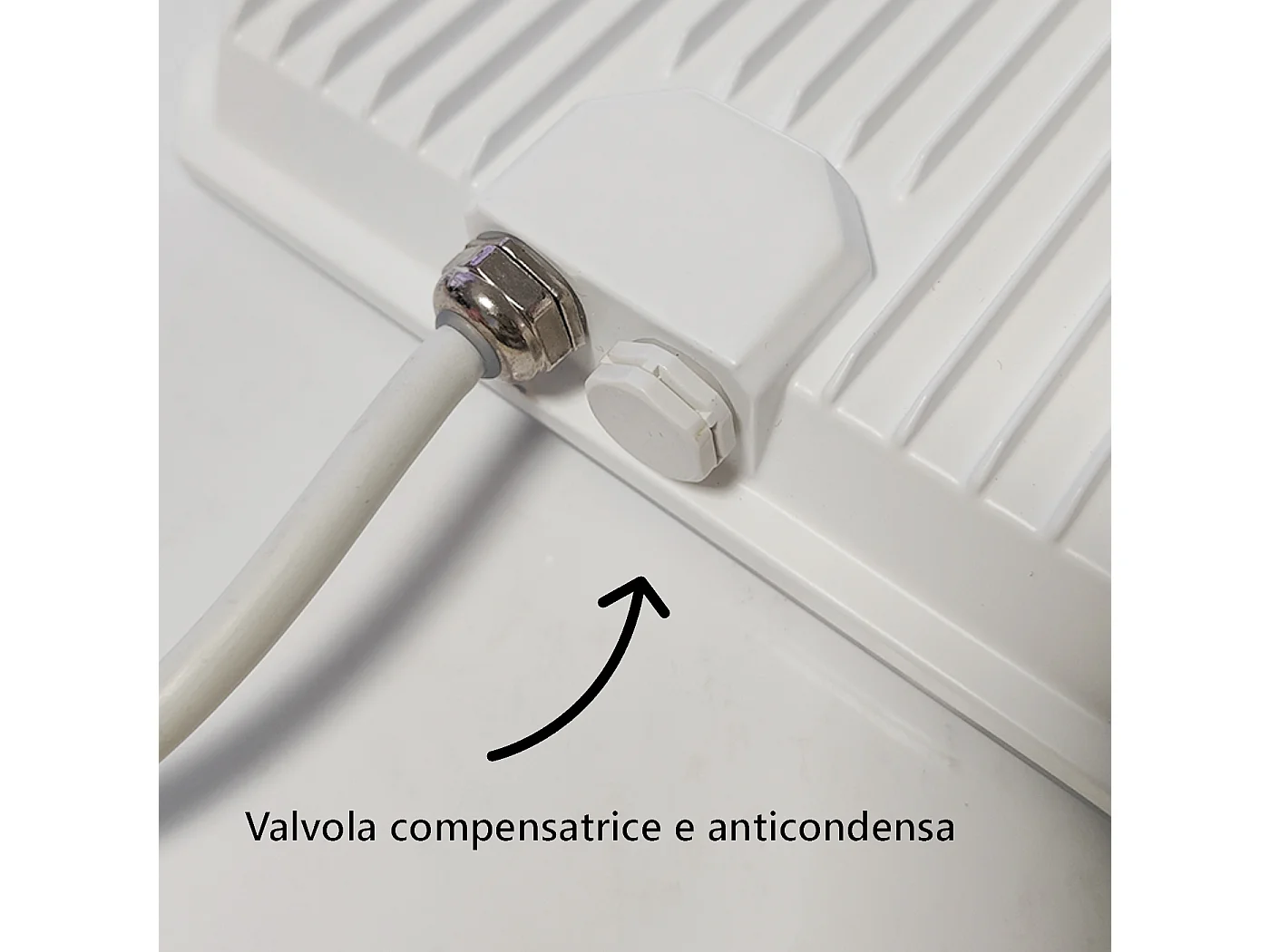 Projetor LED branco Refletor exterior 230V 20W 4000K Cobertura leitosa 2000lm 112x80x25,5 mm