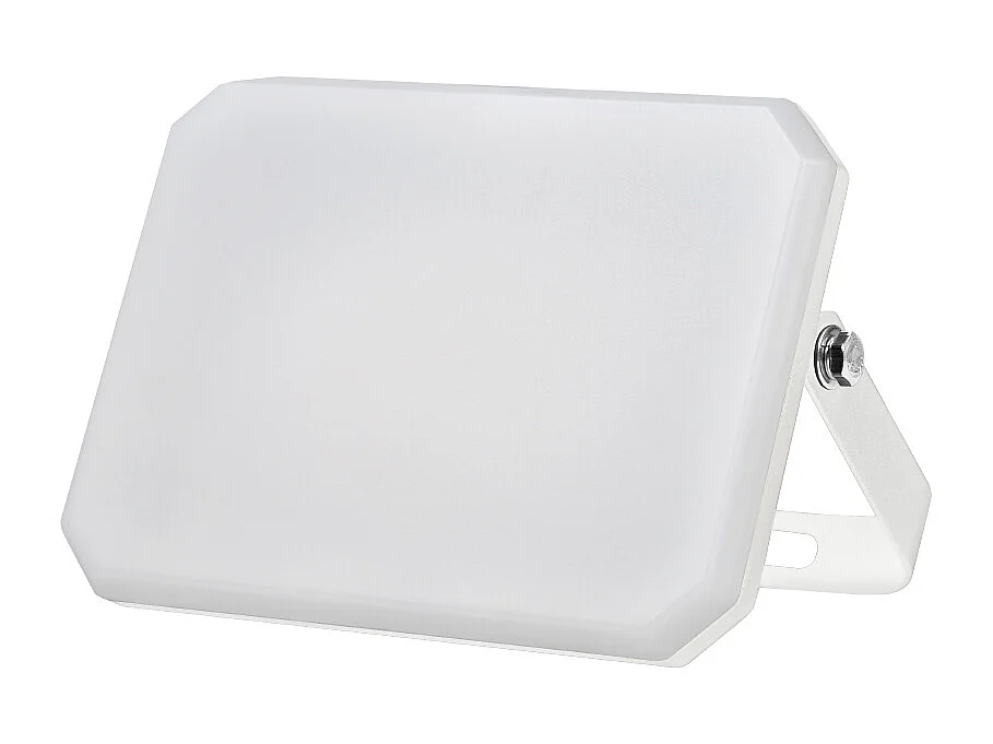 Biały reflektor LED zewnętrzny 230V 20W 4000K klosz mleczny 2000lm 112x80x25,5 mm