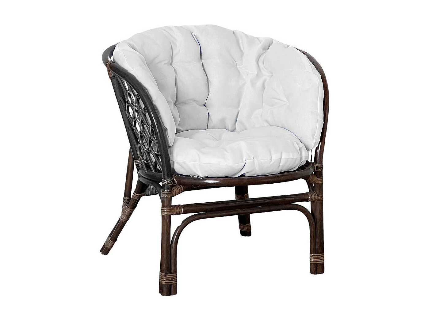 Salon de jardin en bambou marron Bahama avec coussins gratuits