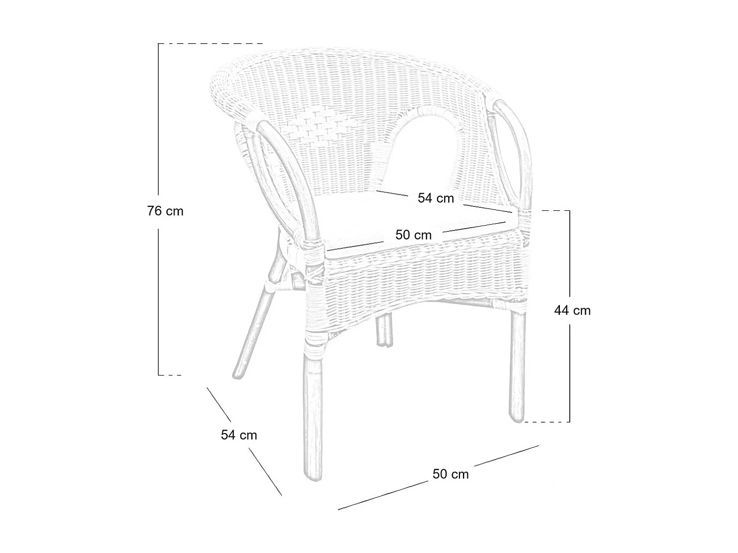 Woonkamer Mandolino in walnootriet met 1 bank, 2 fauteuils, 1 salontafel