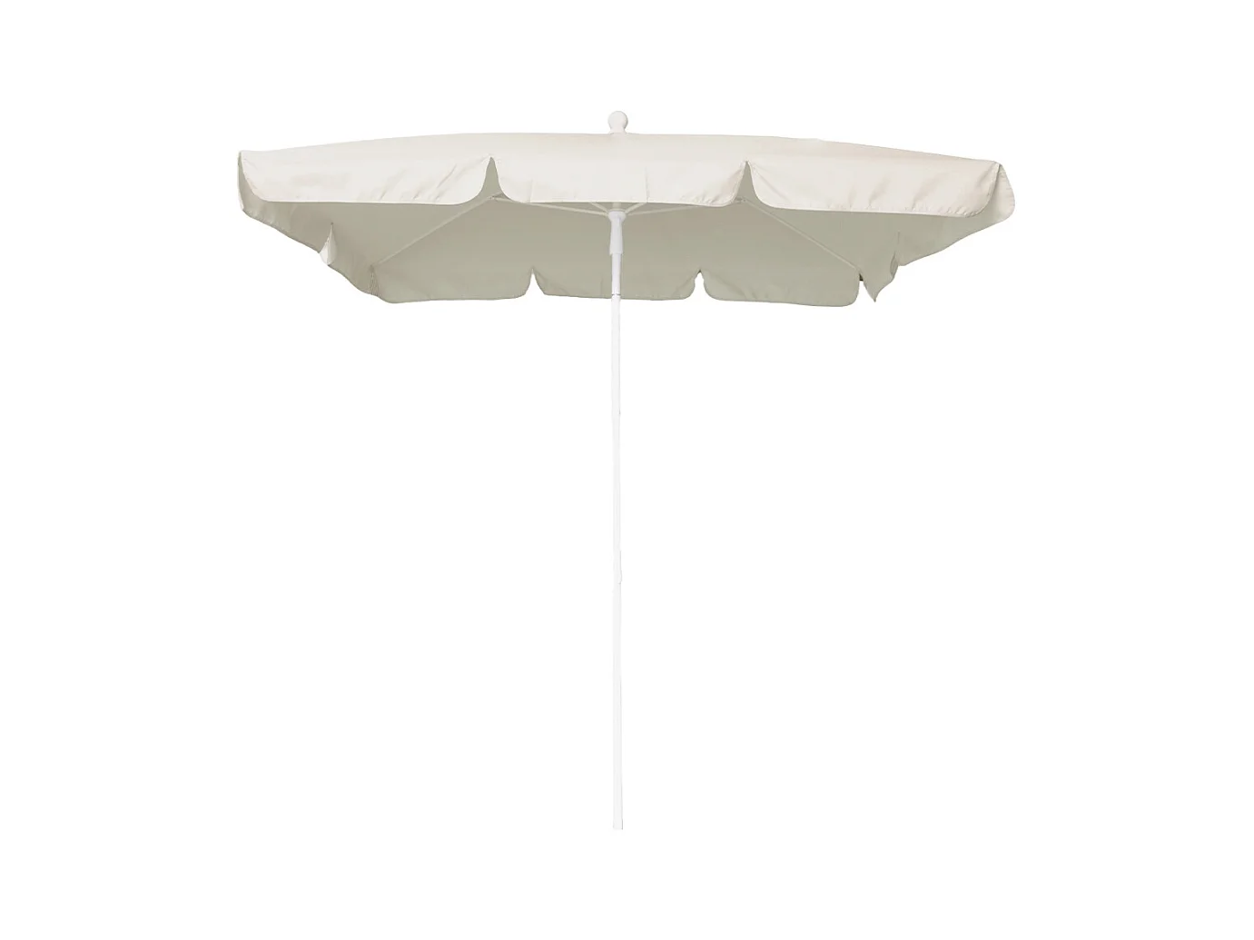 Ombrellone Maffei Art.113R ecru 185 x 125 x h 230 cm telaio in acciaio bianco